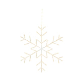 Lumineo BO Micro-Led Hanging Snowflake 60cm - Warm White